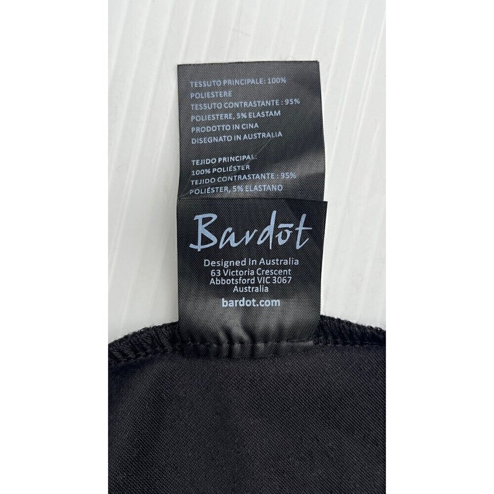 Bardot Womens Black Velour Velvet Slip Strappy Mini Dress Size L / 10 US - Picture 5 of 16